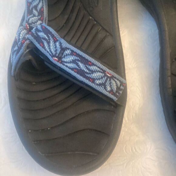 Teva Blue and Black Sandals - Picture 7 of 9